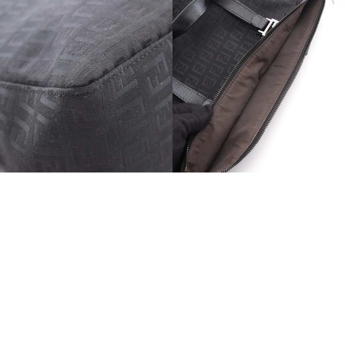 Fendi Fendi Fendi Zucchino Canvas Leather Tote Bag Leather Tote Bag DUTY FREE for USA Size ONE SIZE - 10 Thumbnail