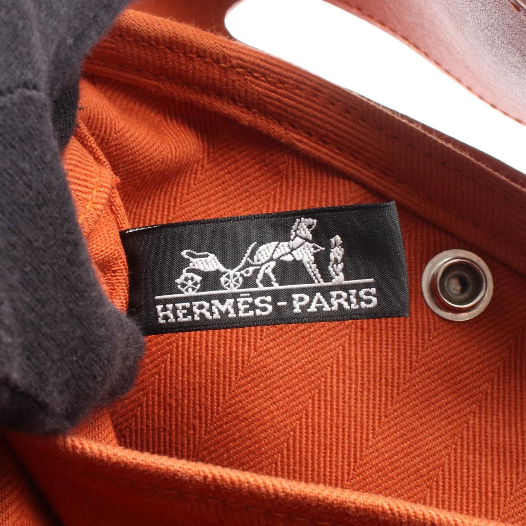 Hermes Hermes Hermes Valparaiso PM Toile Chevron Calfskin Handbag Leather Handbag DUTY FREE for USA Size ONE SIZE - 4 Thumbnail