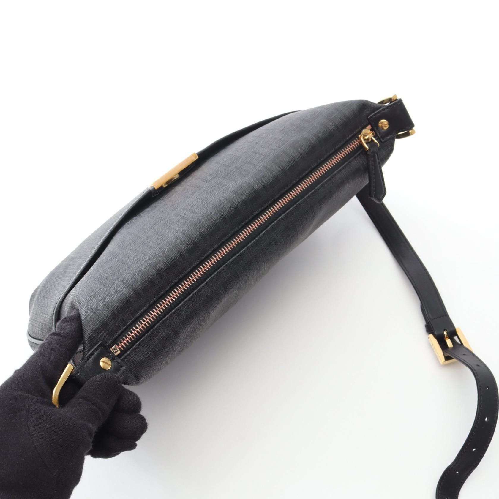 Fendi Fendi Fendi Zucchino Coated Canvas Shoulder Bag Textile Shoulder Bag 8BT206 DUTY FREE for USA Size ONE SIZE - 8 Thumbnail