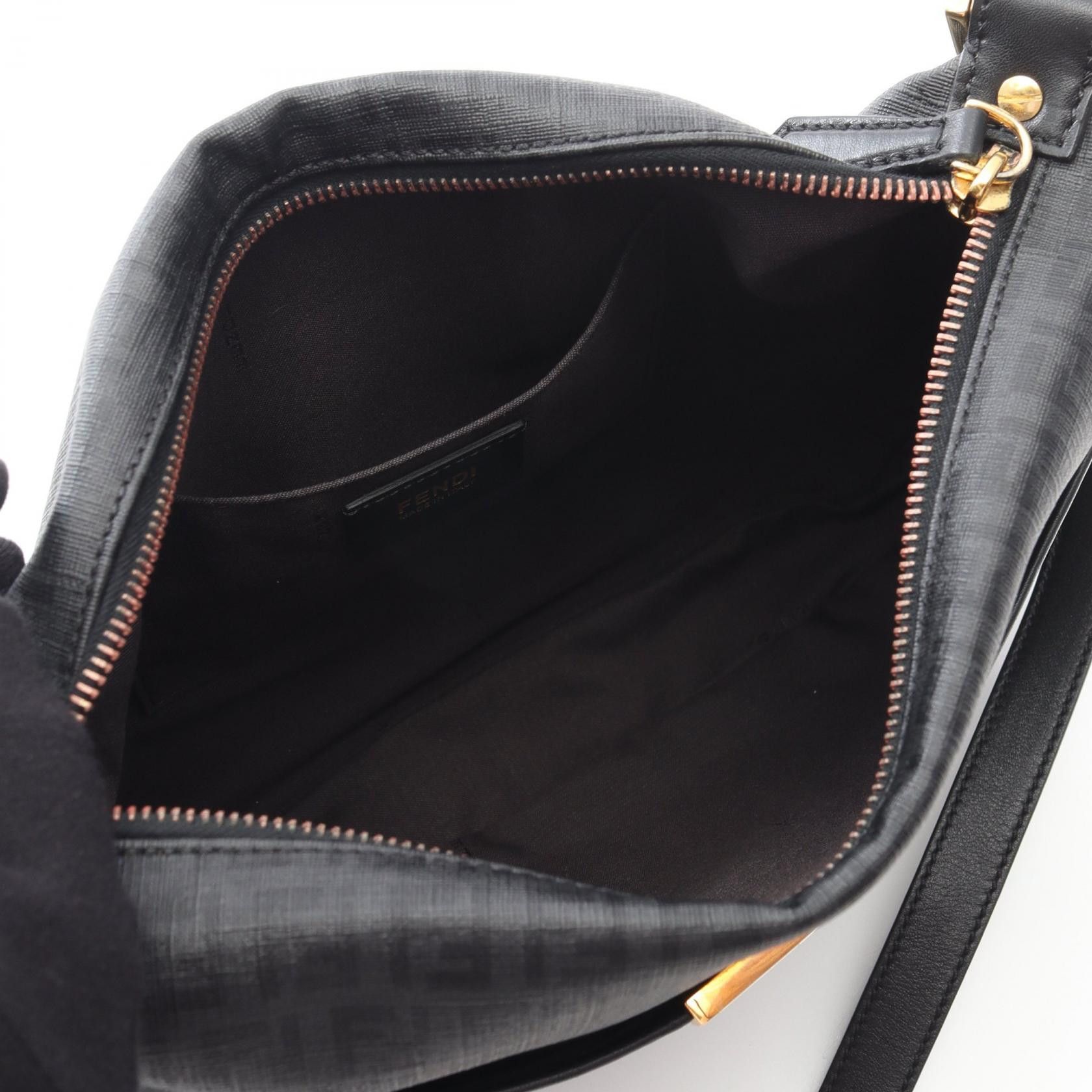 Fendi Fendi Fendi Zucchino Coated Canvas Shoulder Bag Textile Shoulder Bag 8BT206 DUTY FREE for USA Size ONE SIZE - 3 Thumbnail