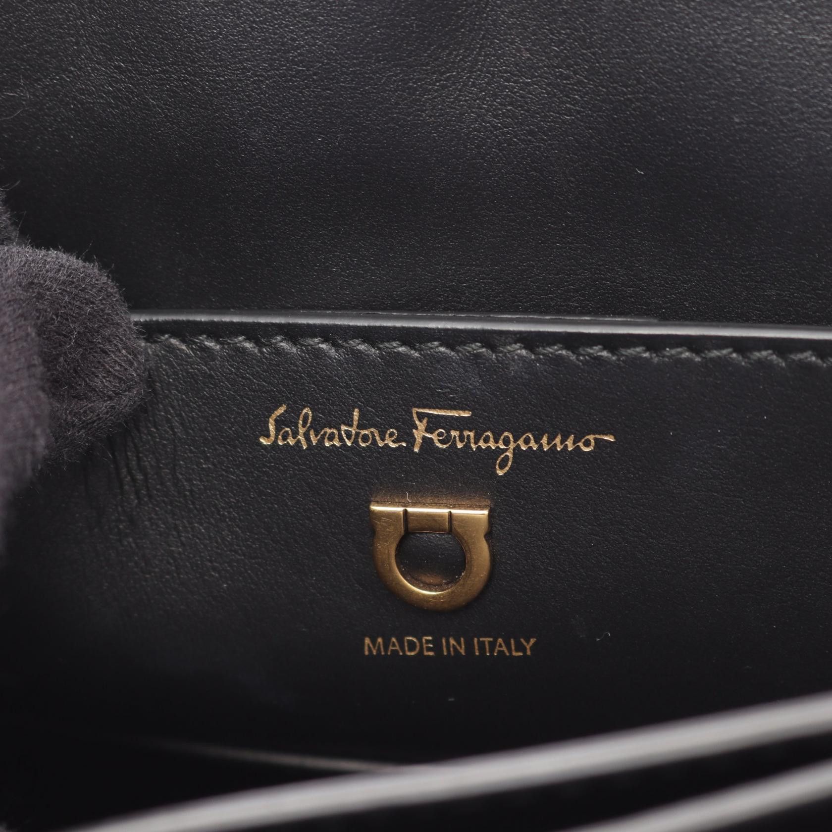 Salvatore Ferragamo Salvatore Ferragamo Salvatore Ferragamo Margot Leather 2way Handbag Leather Handbag DUTY FREE for USA Size ONE SIZE - 4 Thumbnail