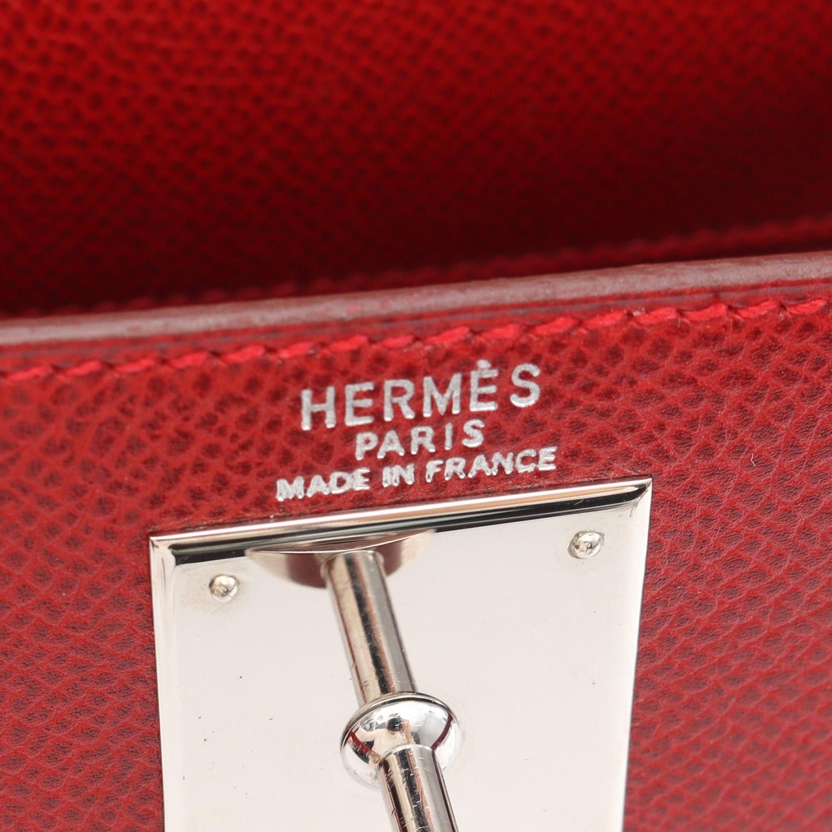 Hermes Hermes Hermes Kelly28 Leather Handbag Leather Handbag G DUTY FREE for USA Size ONE SIZE - 4 Thumbnail