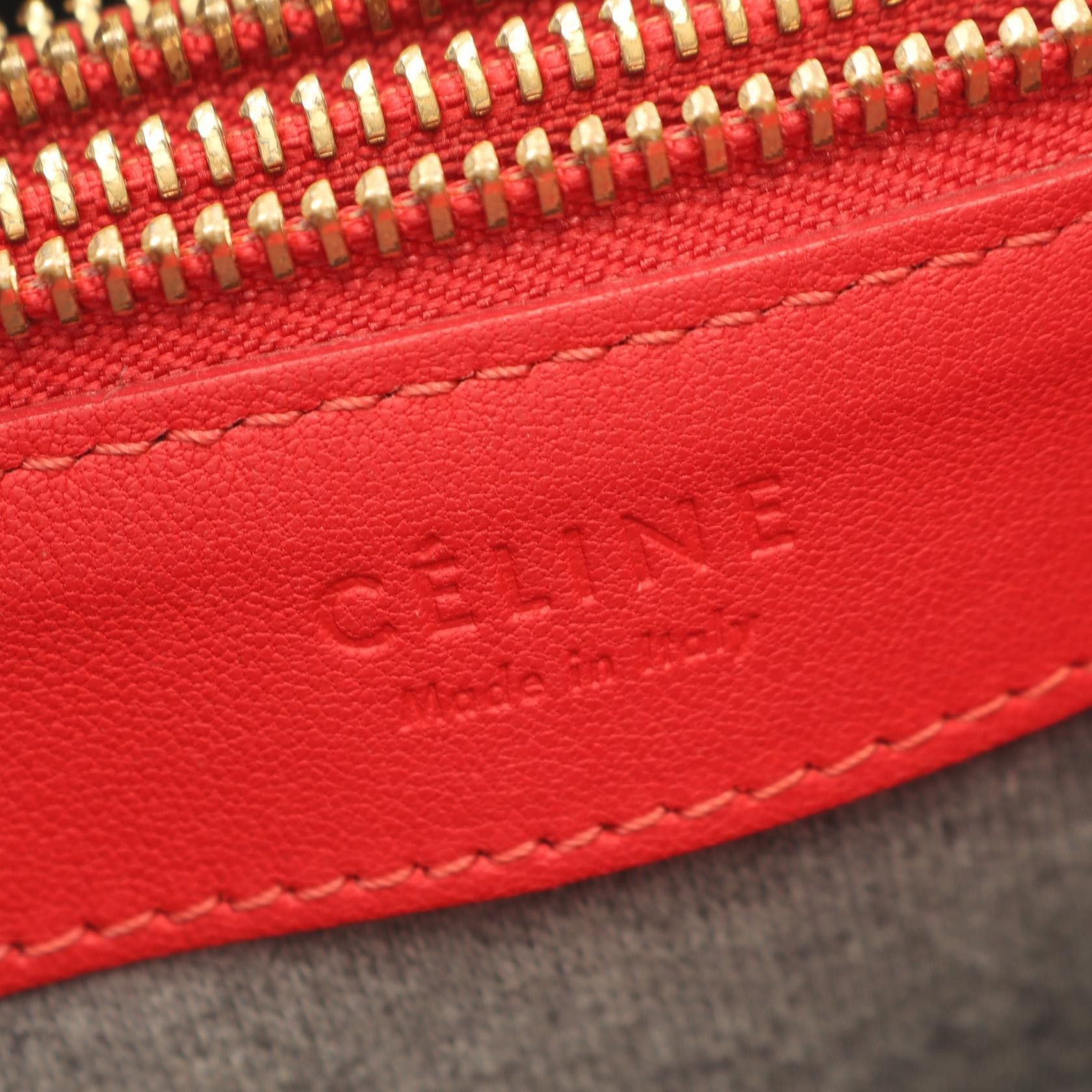 Celine Celine CELINE TRIO LARGE Leather Shoulder Bag Leather Shoulder Bag DUTY FREE for USA Size ONE SIZE - 4 Thumbnail