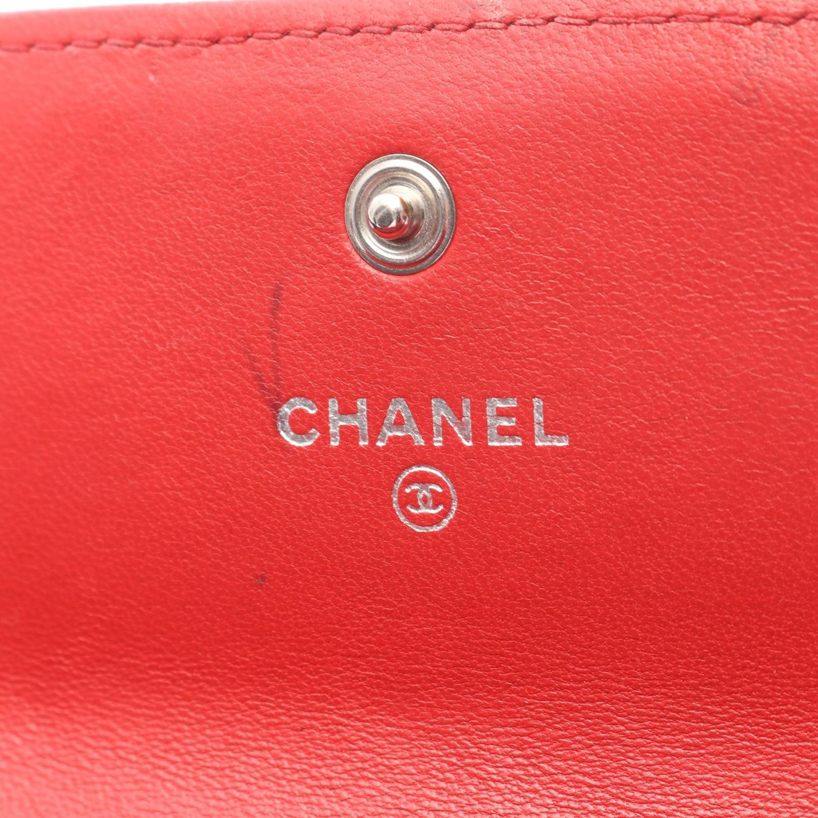 Chanel Chanel CHANEL Boy Chanel Lambskin Long Wallet Leather Long Wallet A80286 DUTY FREE for USA Size ONE SIZE - 4 Thumbnail