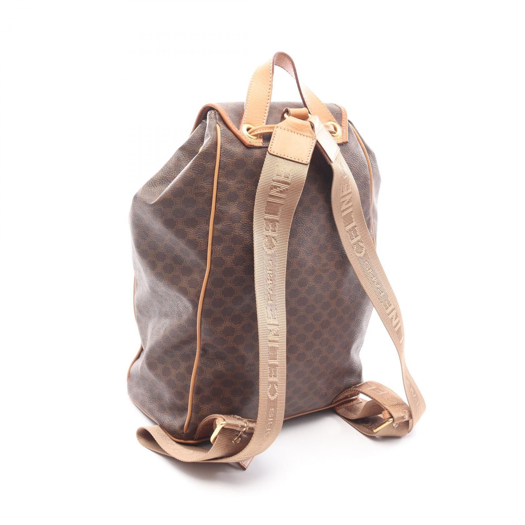 Celine Celine CELINE Macadam Coated Canvas Backpack Textile Backpack DUTY FREE for USA Size ONE SIZE - 2 Thumbnail