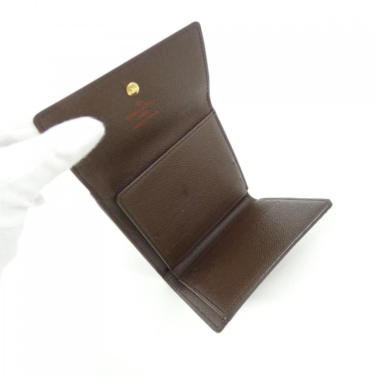 Louis Vuitton Louis Vuitton Louis Vuitton Portefeuille Elise Damier Wallet Textile Short Wallet N61652 DUTY FREE for USA Size ONE SIZE - 8 Thumbnail