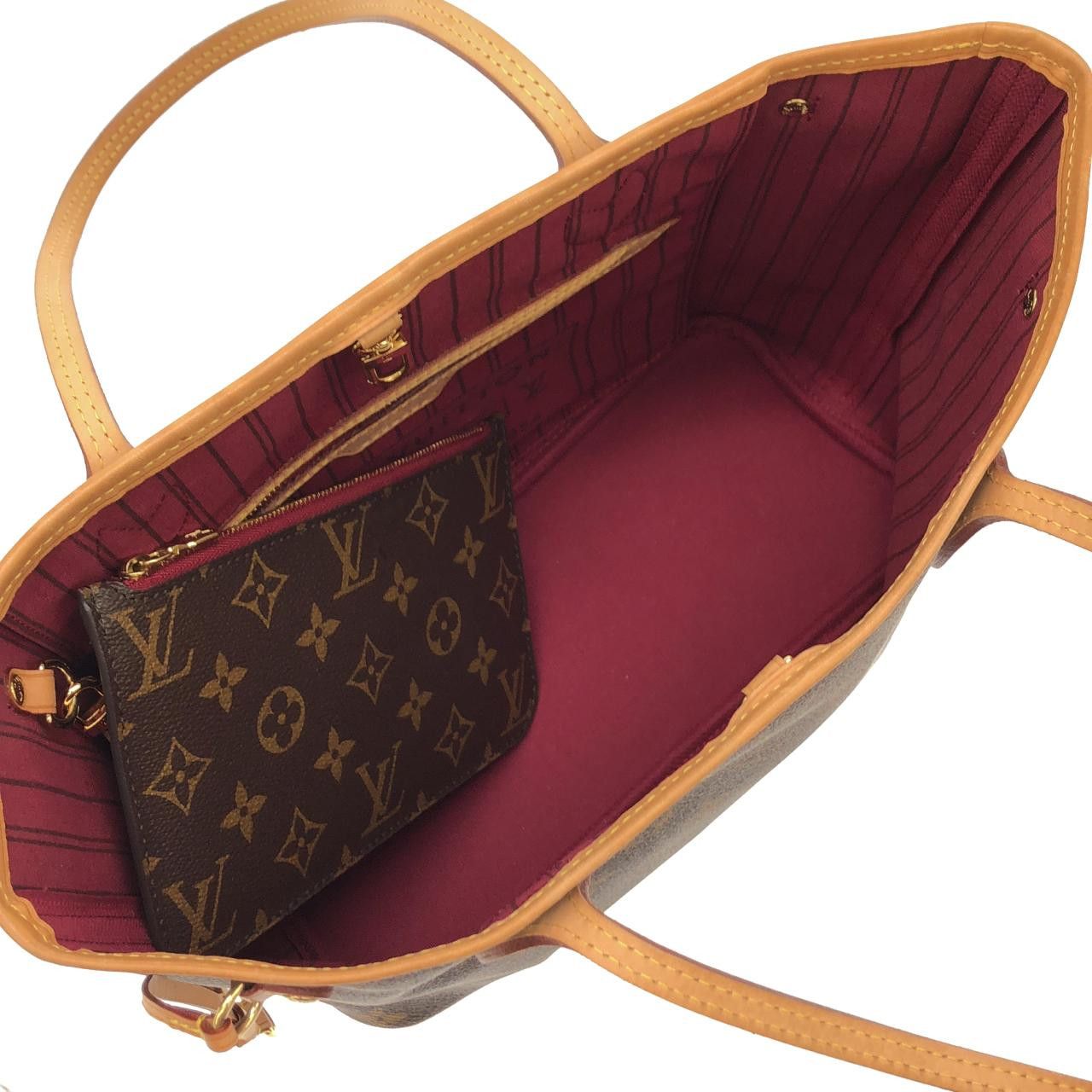 Louis Vuitton Louis Vuitton Louis Vuitton Neverfull Monogram Tote Bag Textile Tote Bag M41245 DUTY FREE for USA Size ONE SIZE - 8 Thumbnail