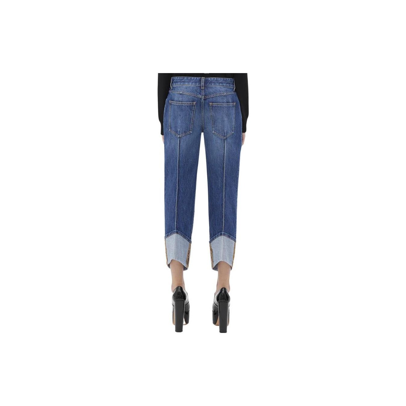 Bottega Veneta Bottega Veneta Cuffed Denim Jeans Size 34 Size 24" / US 00 / IT 34 - 14 Thumbnail