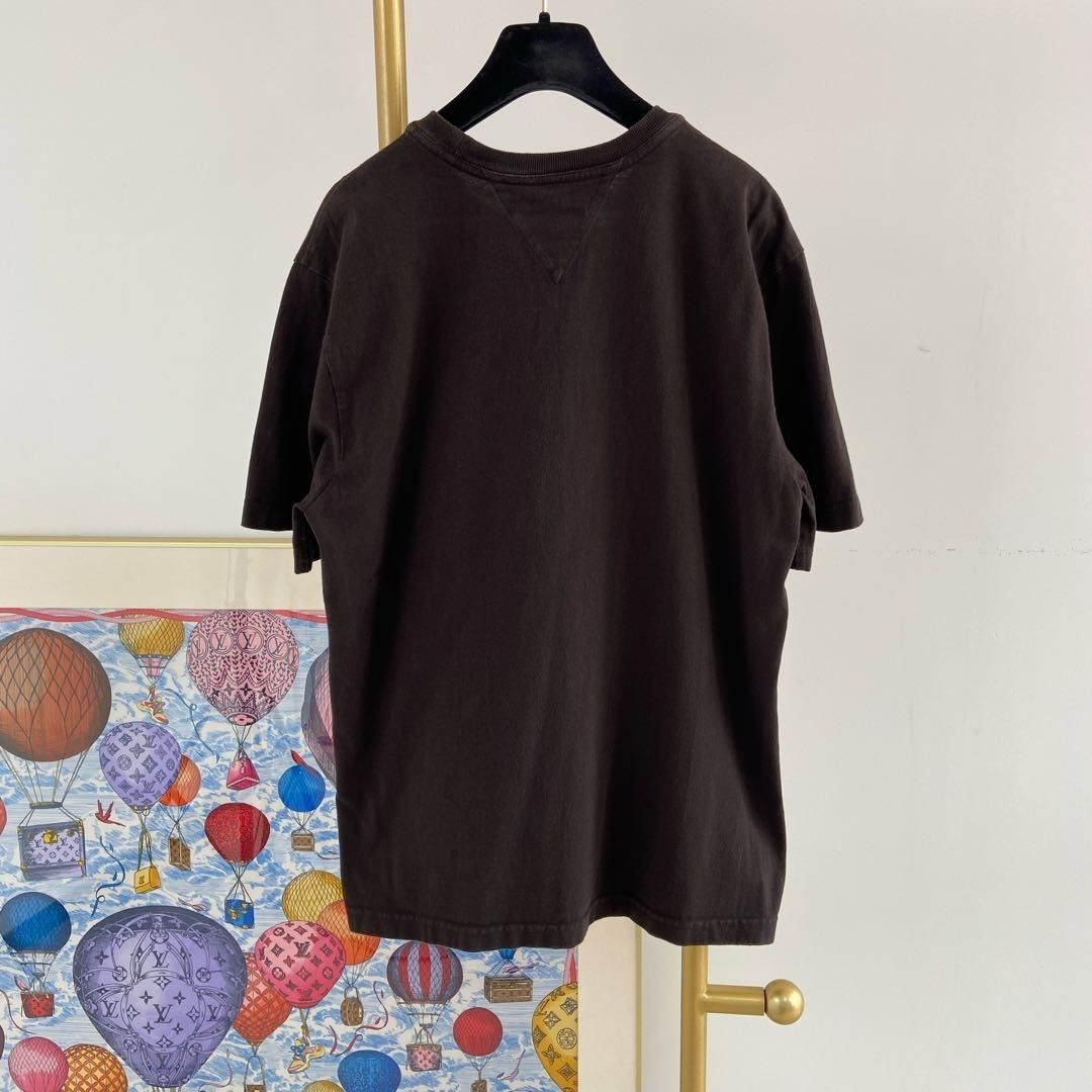 Bottega Veneta Bottega Veneta Cotton T-Shirt Brown Size M Size US M / EU 48-50 / 2 - 2 Thumbnail