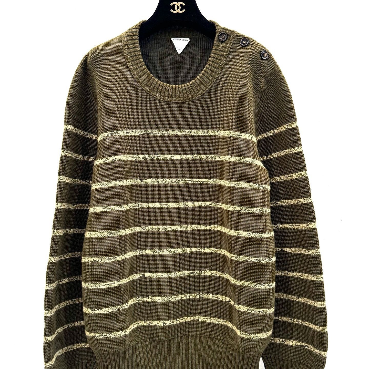 Bottega Veneta Bottega Veneta Striped Wool Sweater Size M Size US M / EU 48-50 / 2 - 9 Thumbnail