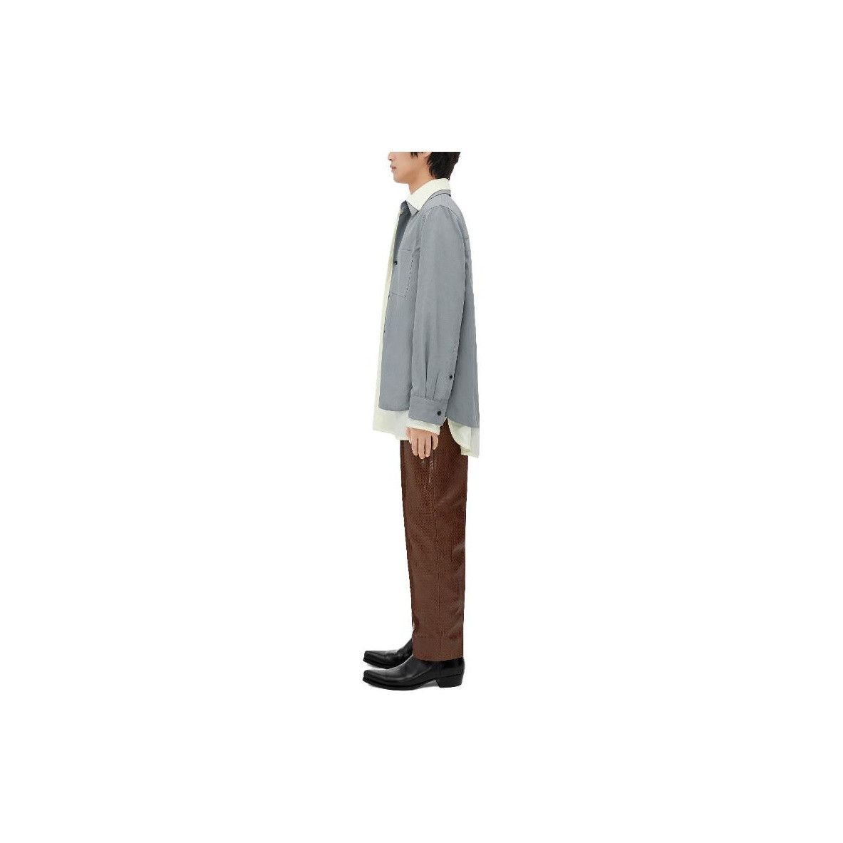 Bottega Veneta Bottega Veneta Layered Button Up Shirt Size L Size US L / EU 52-54 / 3 - 11 Thumbnail