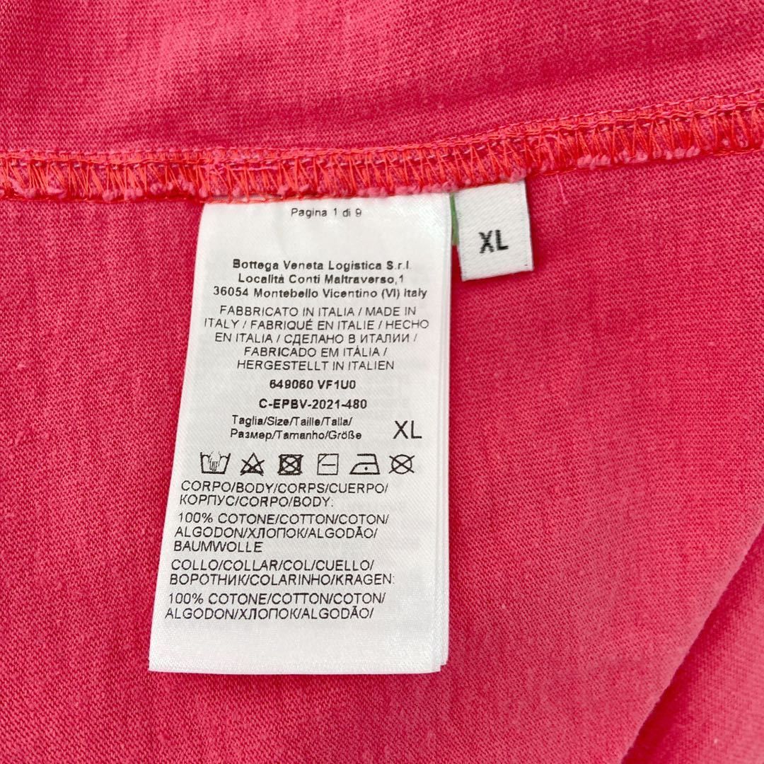 Bottega Veneta Bottega Veneta Embroidered Logo T-Shirt Pink XL Size US XL / EU 56 / 4 - 7 Thumbnail