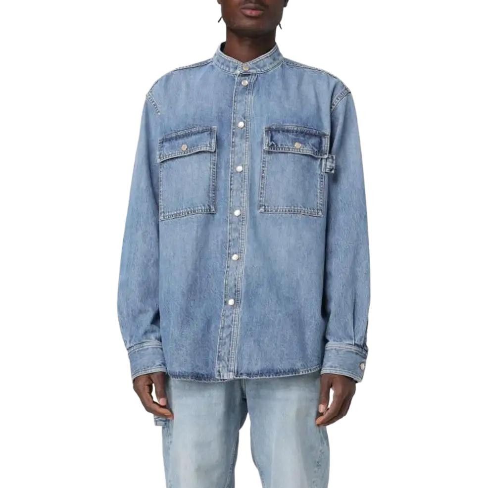 Bottega Veneta Bottega Veneta Denim Button Up Shirt Size 44 Size US S / EU 44-46 / 1 - 6 Thumbnail