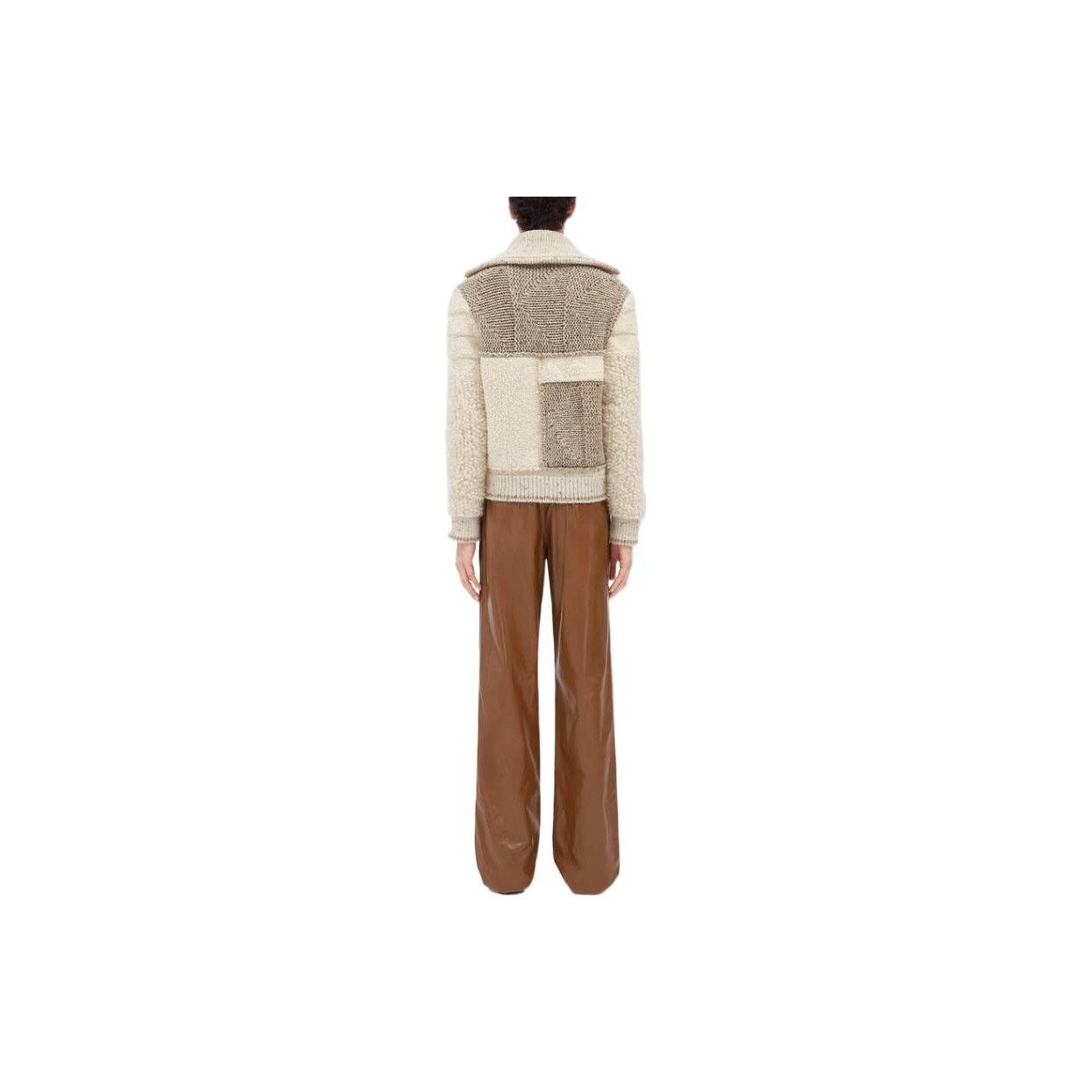 Bottega Veneta Bottega Veneta Patchwork Zip Sweater Size M Size US M / EU 48-50 / 2 - 6 Thumbnail