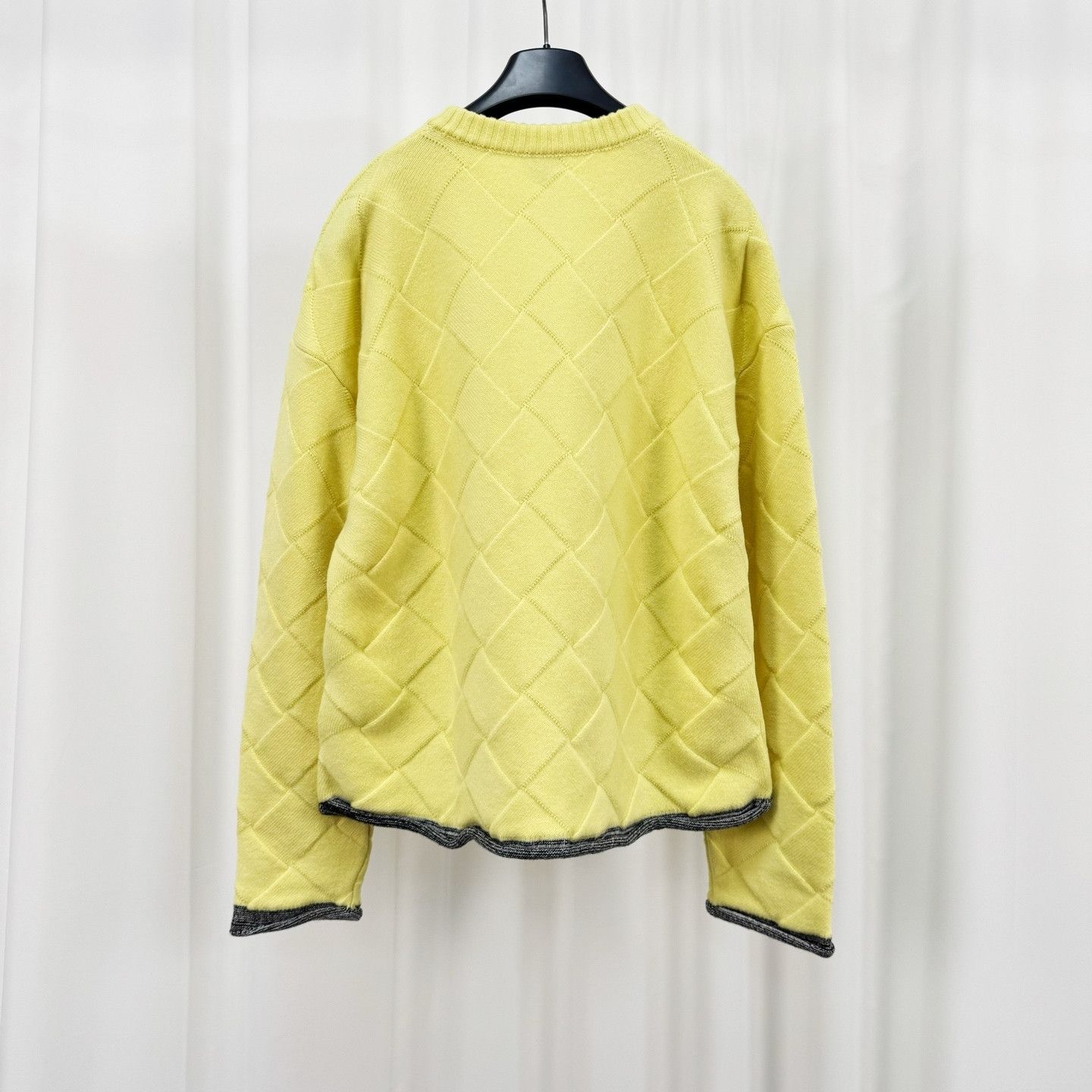 Bottega Veneta Bottega Veneta Quilted Knit Sweater Yellow Size M Size M / US 6-8 / IT 42-44 - 2 Thumbnail
