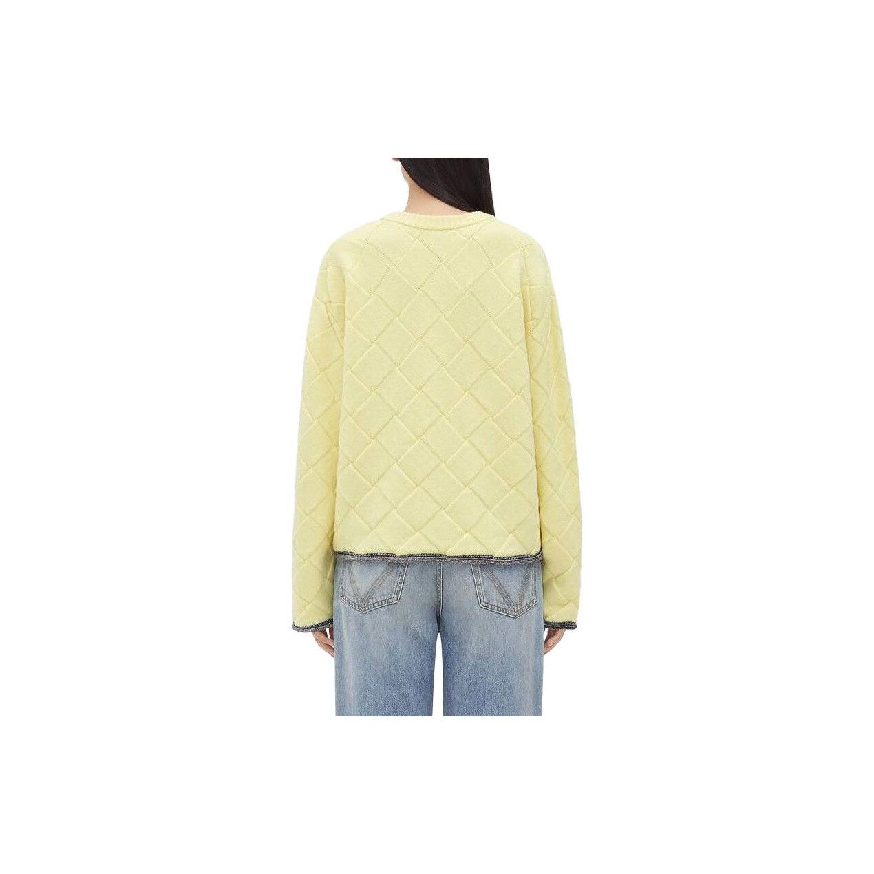 Bottega Veneta Bottega Veneta Quilted Knit Sweater Yellow Size M Size M / US 6-8 / IT 42-44 - 8 Thumbnail