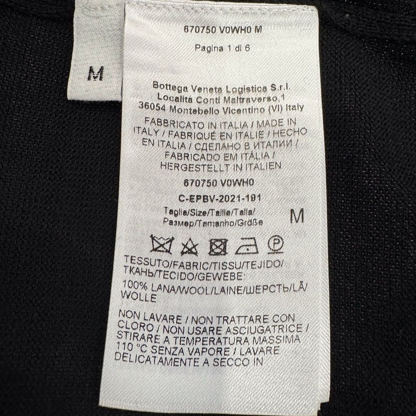 Bottega Veneta Bottega Veneta Triangle Logo Wool Sweater Size M Size US M / EU 48-50 / 2 - 4 Thumbnail