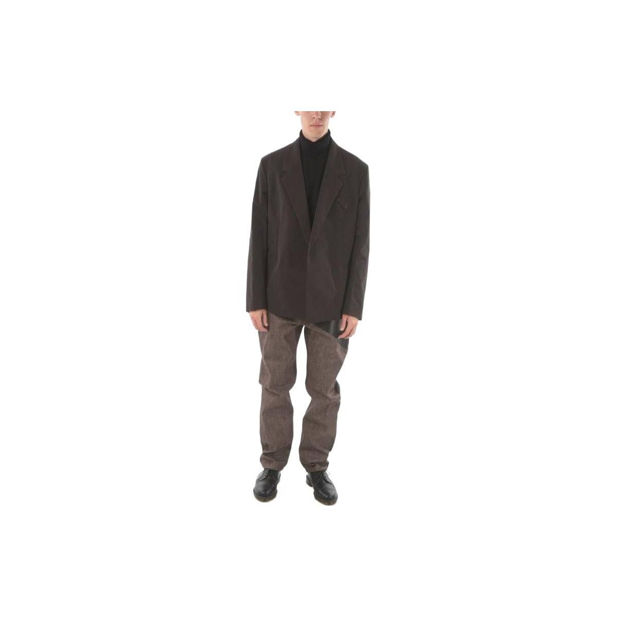 Bottega Veneta Bottega Veneta Brown Nylon Blend Blazer Size 38R Size 38R - 5 Thumbnail