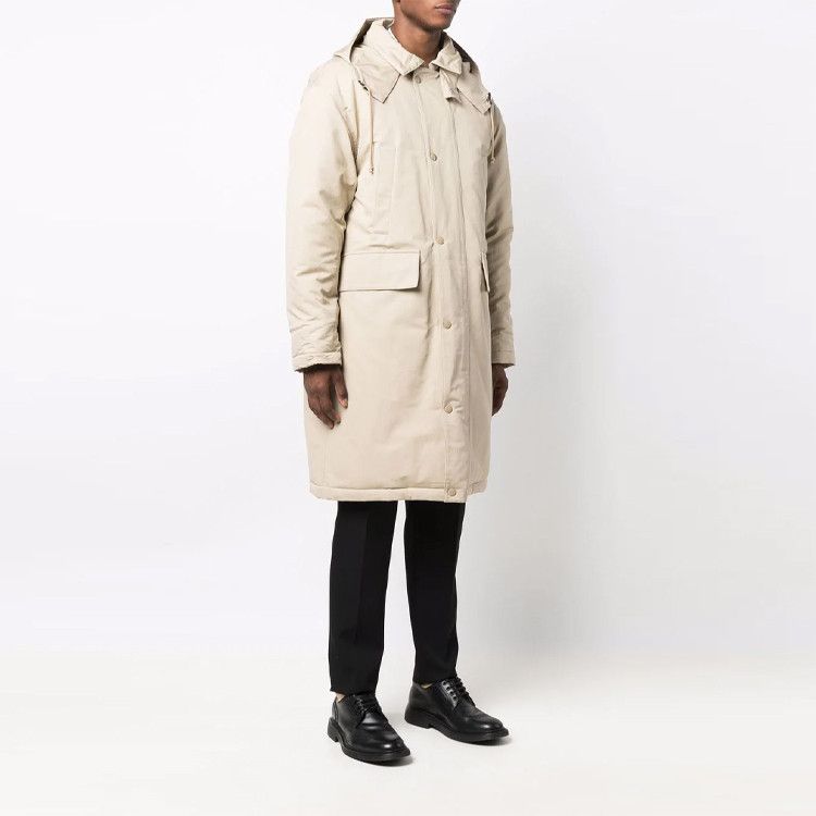 Bottega Veneta Bottega Veneta Beige Hooded Coat Size L Size US L / EU 52-54 / 3 - 9 Thumbnail
