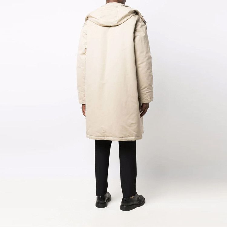 Bottega Veneta Bottega Veneta Beige Hooded Coat Size L Size US L / EU 52-54 / 3 - 8 Thumbnail
