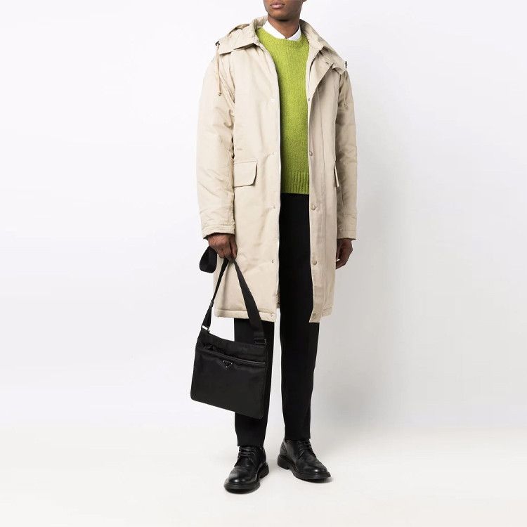 Bottega Veneta Bottega Veneta Beige Hooded Coat Size L Size US L / EU 52-54 / 3 - 7 Thumbnail