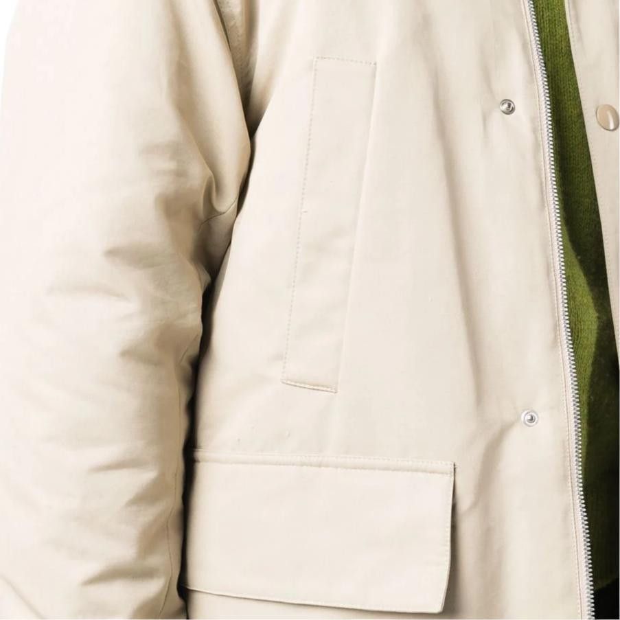 Bottega Veneta Bottega Veneta Beige Hooded Coat Size L Size US L / EU 52-54 / 3 - 10 Thumbnail