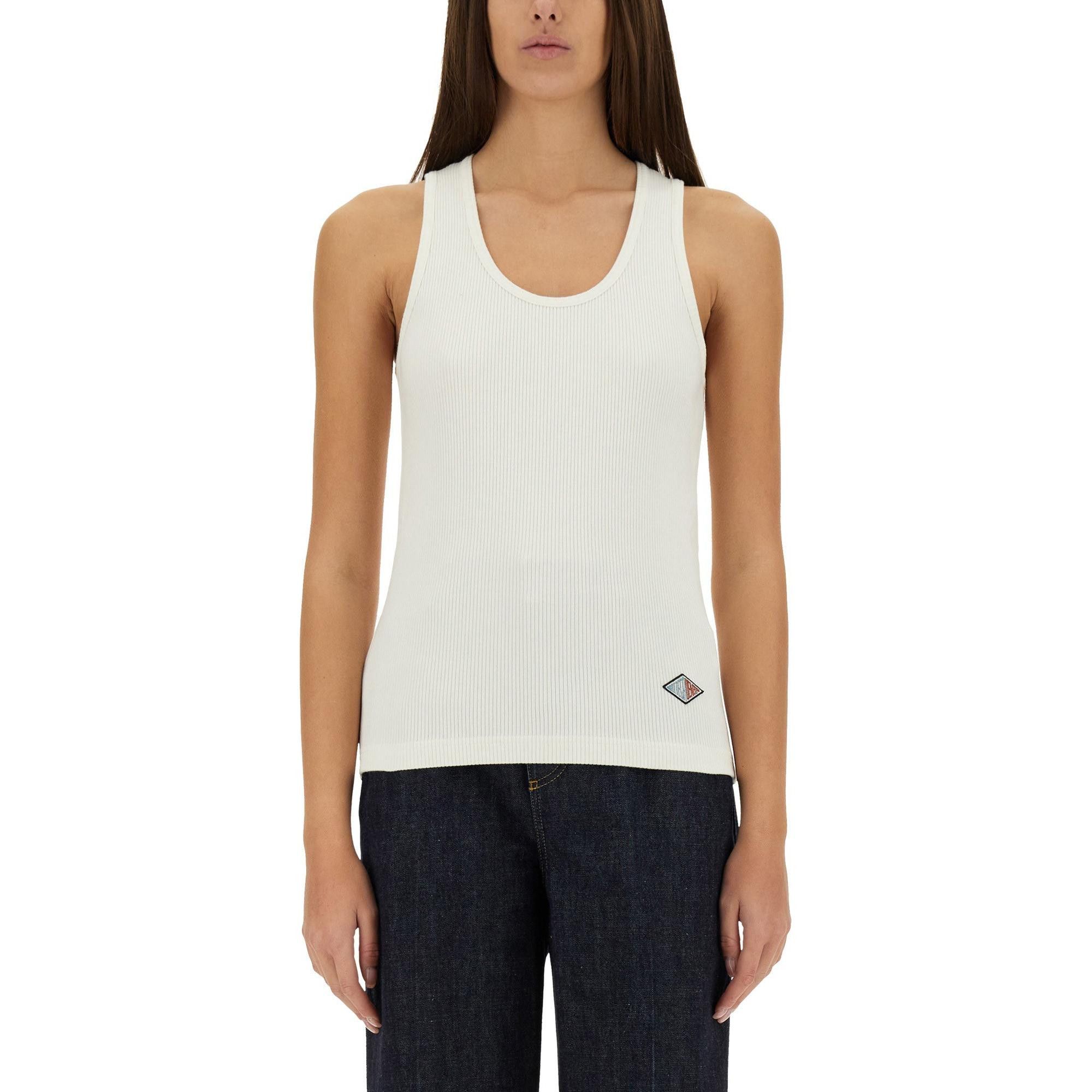 Bottega Veneta Bottega Veneta Ribbed Logo Patch Tank Top Size S Size S / US 4 / IT 40 - 9 Thumbnail