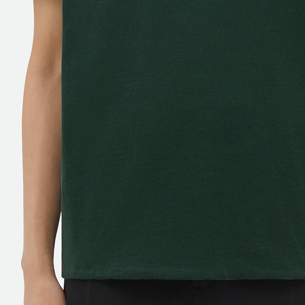 Bottega Veneta Bottega Veneta Green Contrast Cuff T-Shirt Size M Size US M / EU 48-50 / 2 - 14 Thumbnail