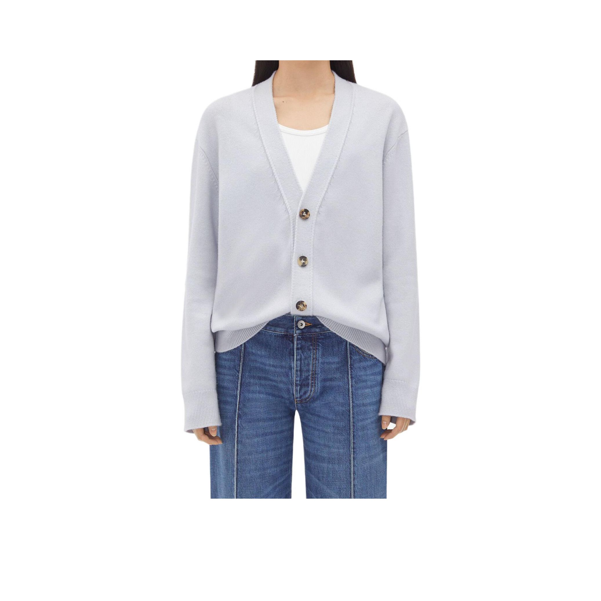 Bottega Veneta Bottega Veneta Intrecciato Patch Cashmere Cardigan XS Size XS / US 0-2 / IT 36-38 - 6 Thumbnail