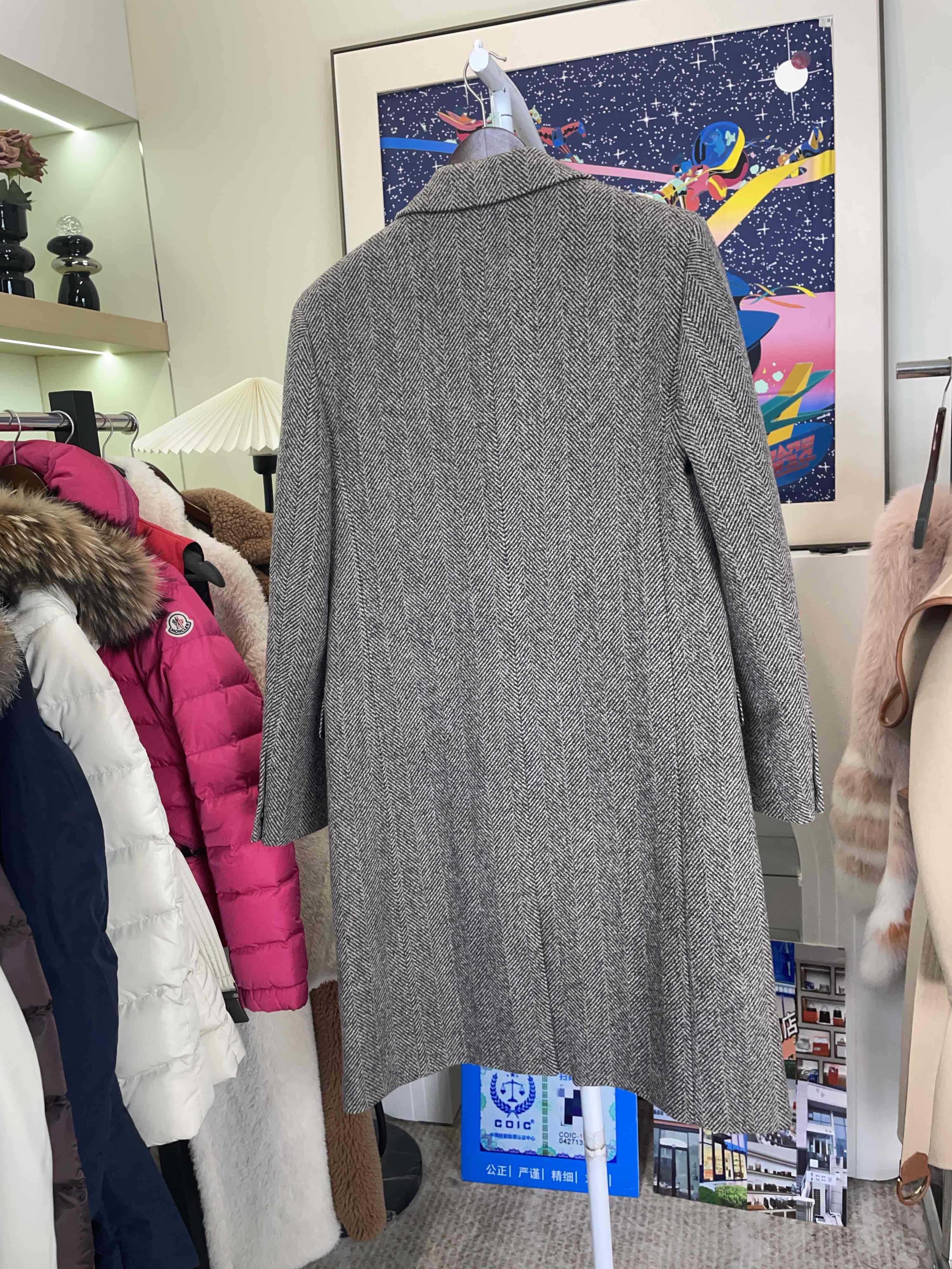 Bottega Veneta Bottega Veneta Herringbone Wool Coat Size 38 Size XS / US 0-2 / IT 36-38 - 2 Thumbnail