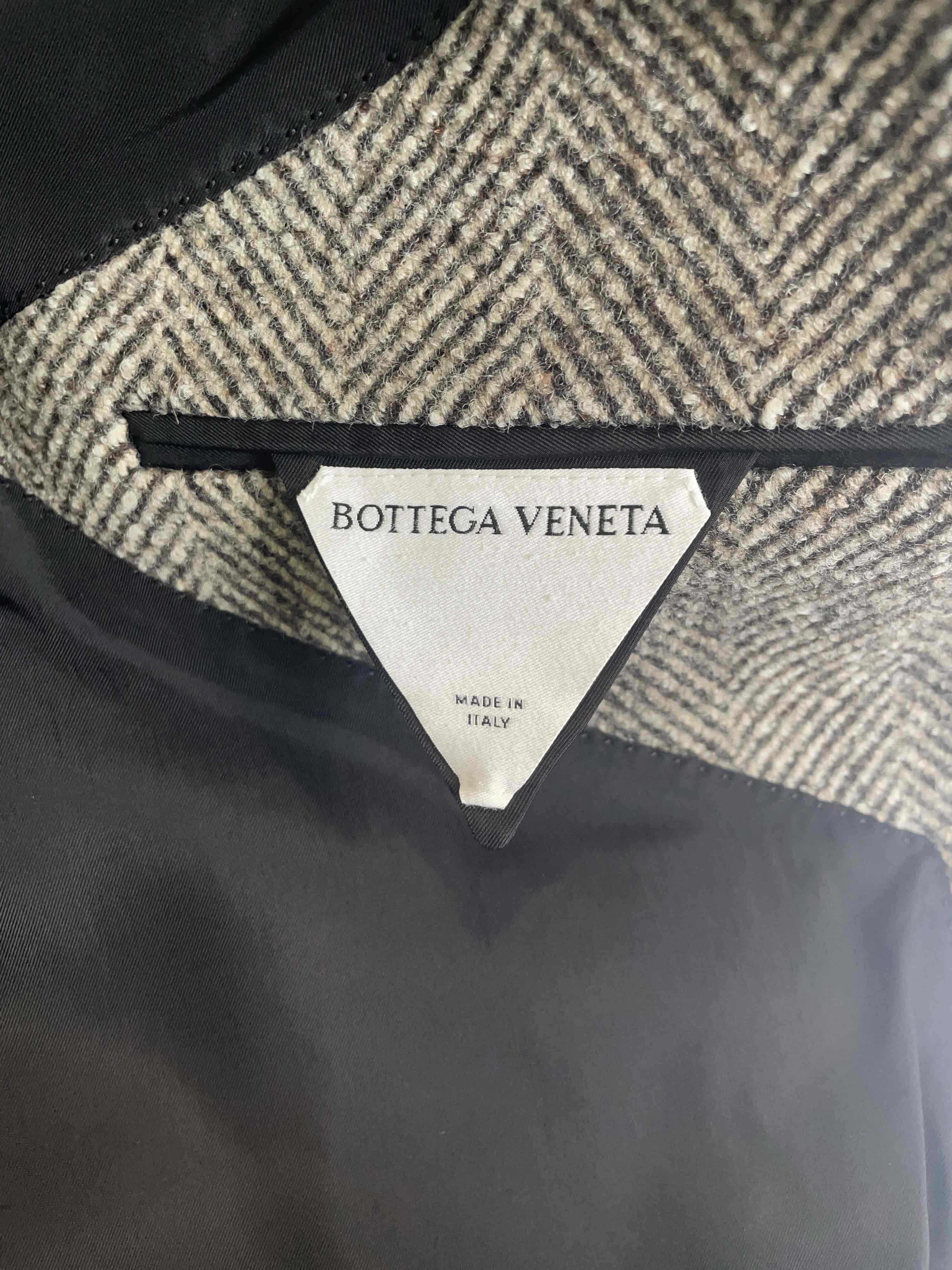 Bottega Veneta Bottega Veneta Herringbone Wool Coat Size 38 Size XS / US 0-2 / IT 36-38 - 3 Thumbnail