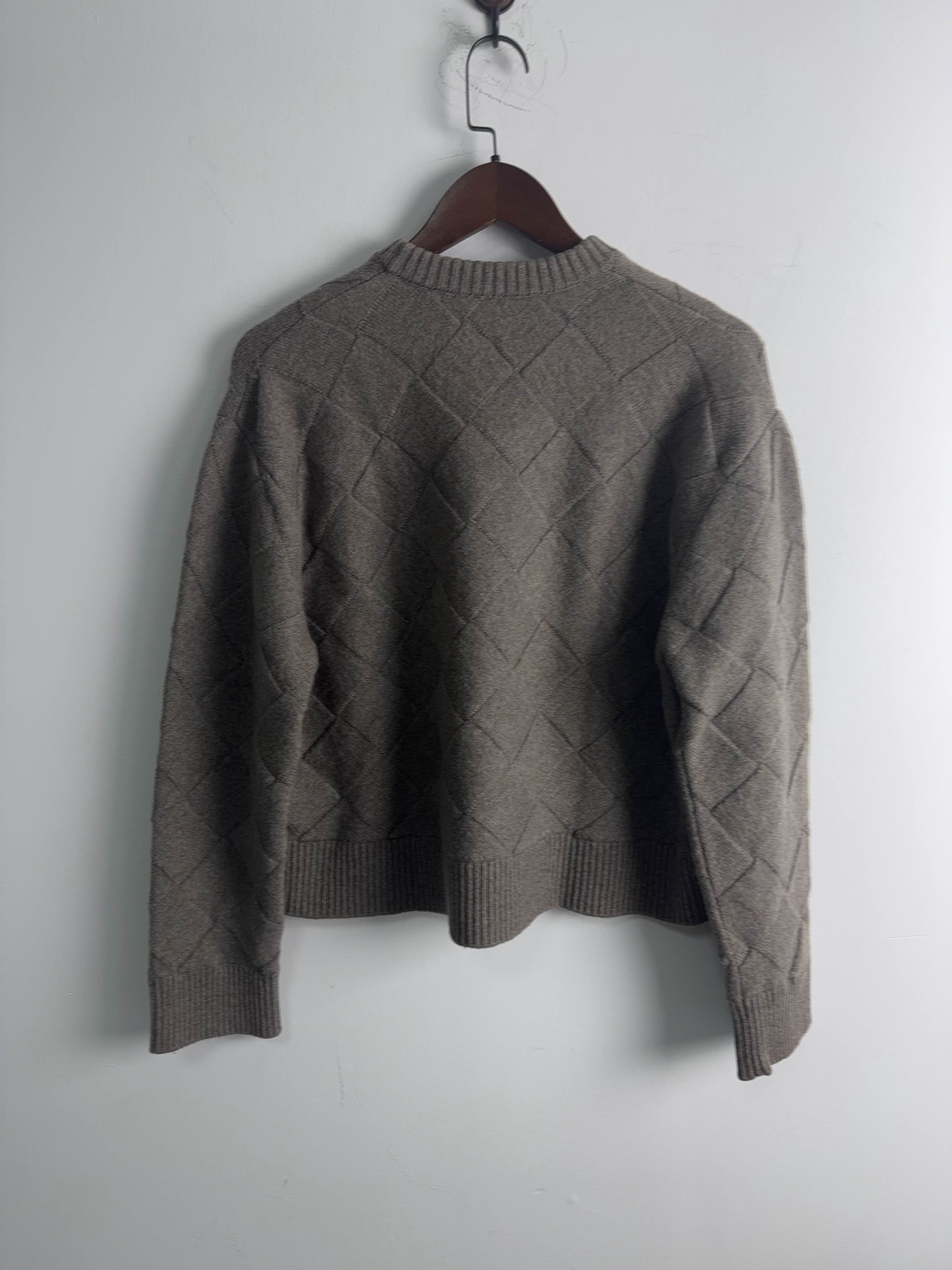 Bottega Veneta Bottega Veneta Diamond Knit Crewneck Sweater Size S Size US S / EU 44-46 / 1 - 2 Thumbnail