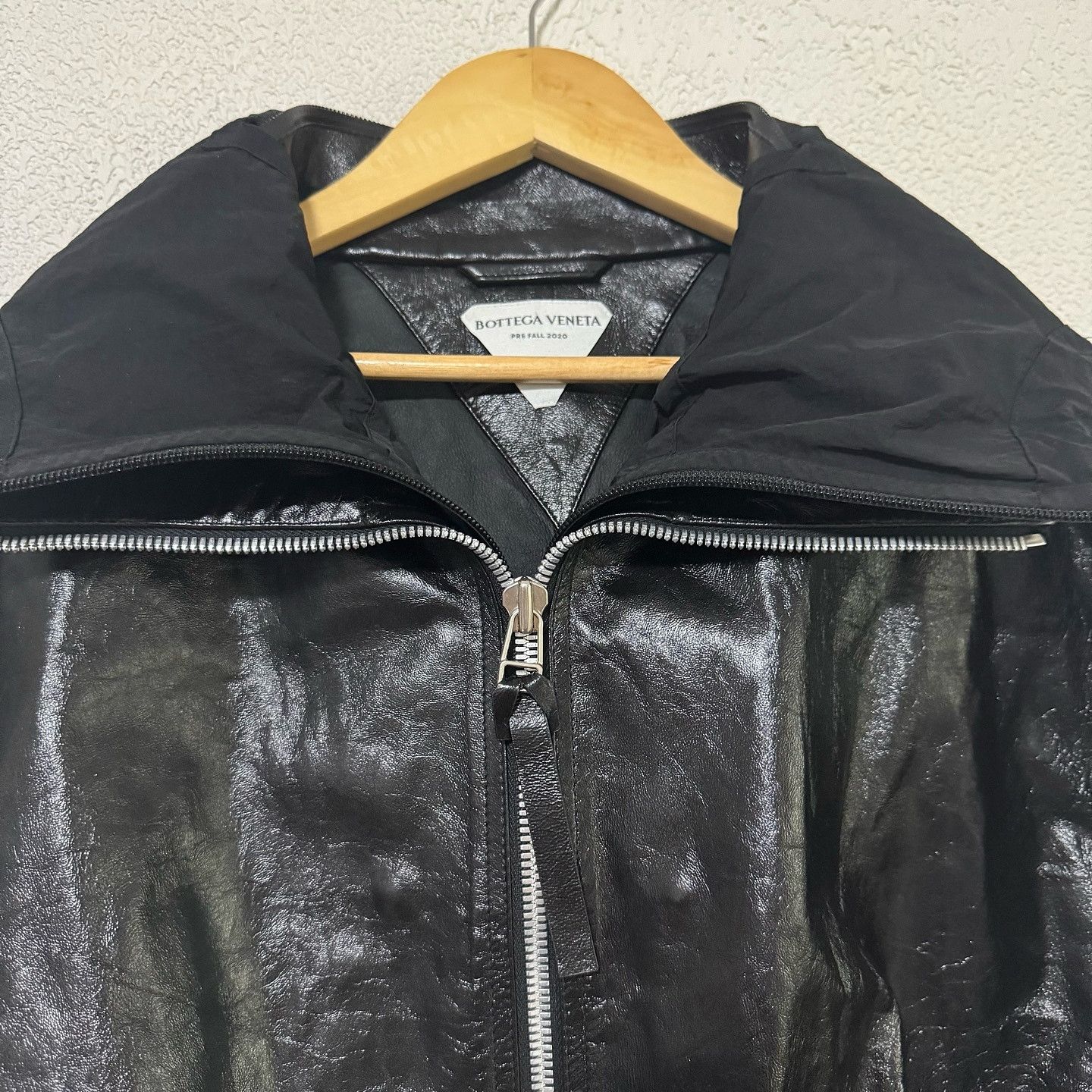 Bottega Veneta Bottega Veneta Leather Hooded Jacket Size S Size US S / EU 44-46 / 1 - 3 Thumbnail