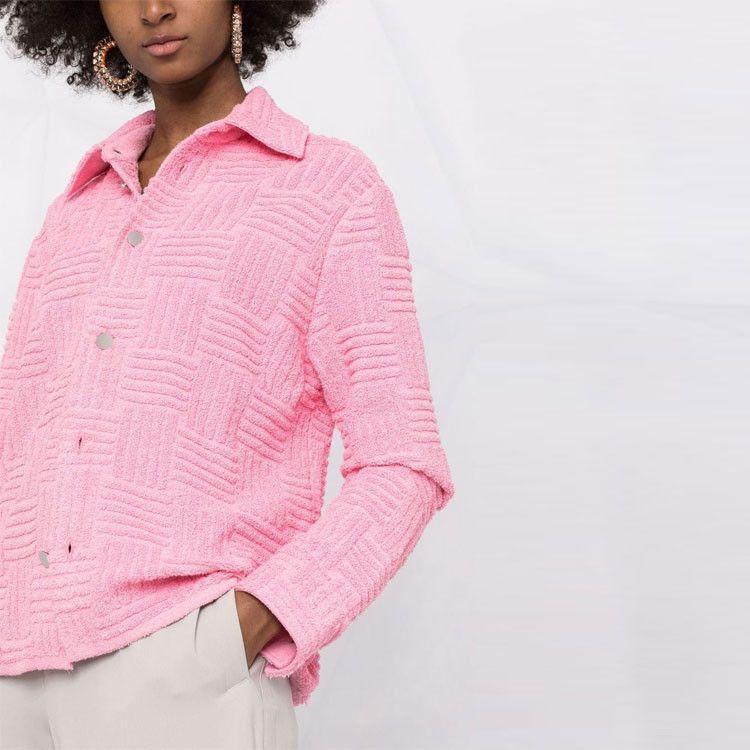 Bottega Veneta Bottega Veneta Pink Terry Cloth Jacket Size XS Size XS / US 0-2 / IT 36-38 - 8 Thumbnail