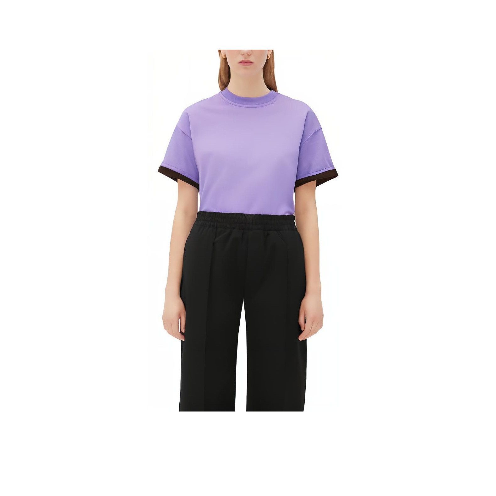 Bottega Veneta Bottega Veneta Purple Trim T-Shirt Size XS Size XS / US 0-2 / IT 36-38 - 8 Thumbnail