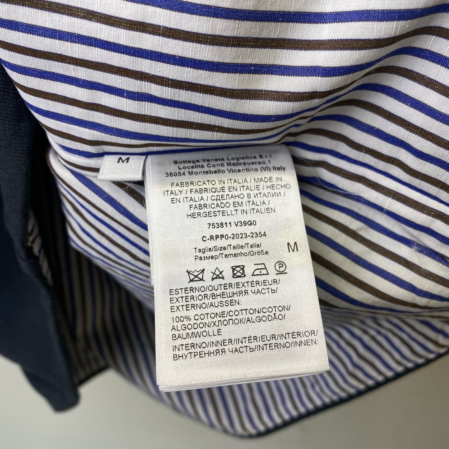 Bottega Veneta Bottega Veneta Striped Cuff T-Shirt M Size M / US 6-8 / IT 42-44 - 4 Thumbnail