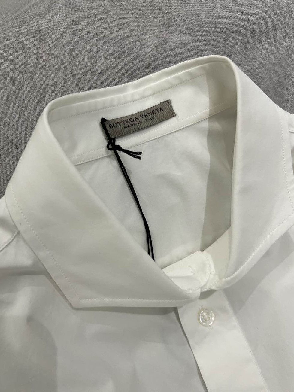 Bottega Veneta Bottega Veneta White Cotton Button Up Shirt Size L Size US XS / EU 42 / 0 - 3 Thumbnail