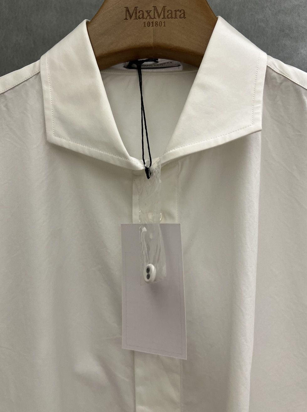 Bottega Veneta Bottega Veneta White Cotton Button Up Shirt Size L Size US XS / EU 42 / 0 - 8 Thumbnail