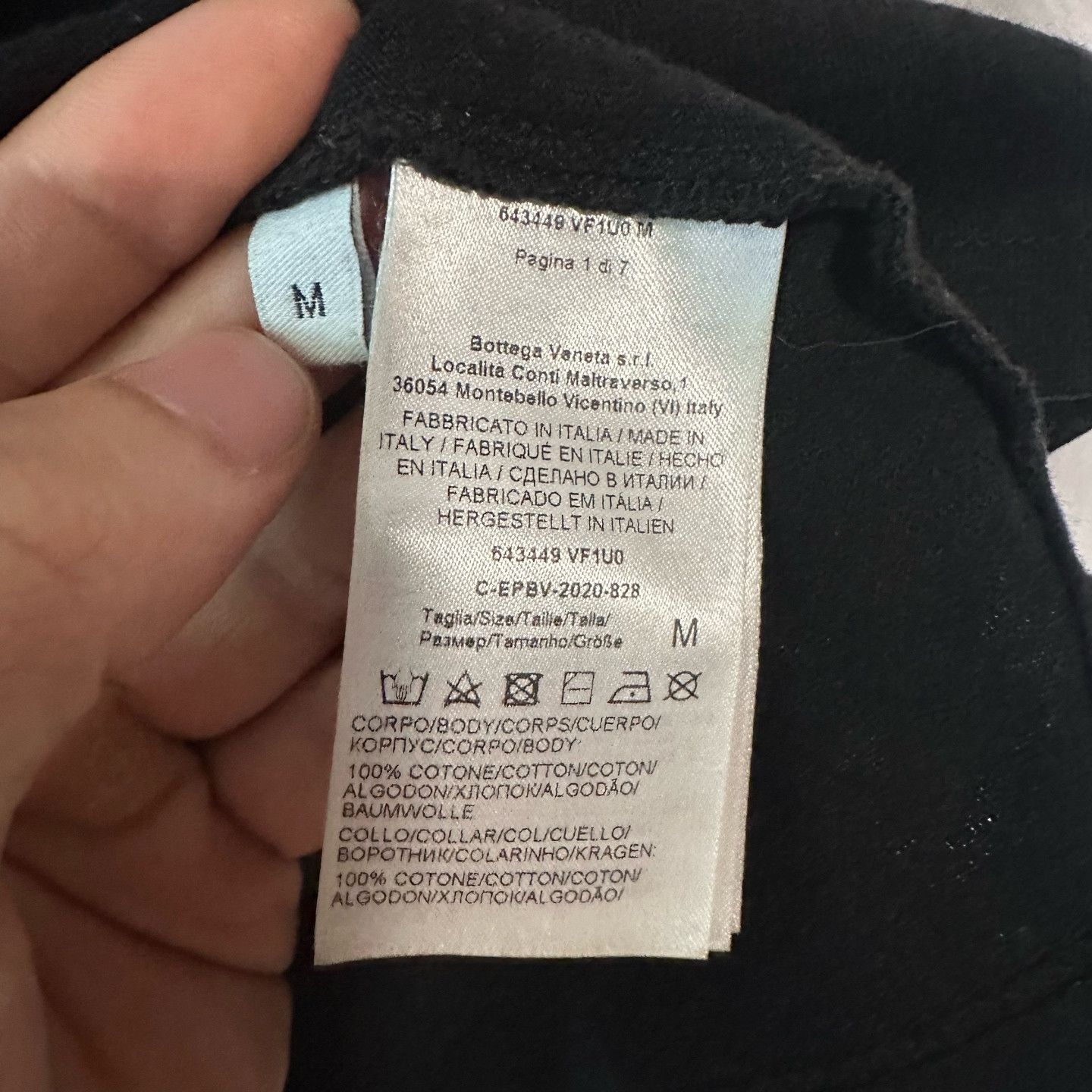 Bottega Veneta Bottega Veneta Black T-Shirt Size M Size US M / EU 48-50 / 2 - 4 Thumbnail