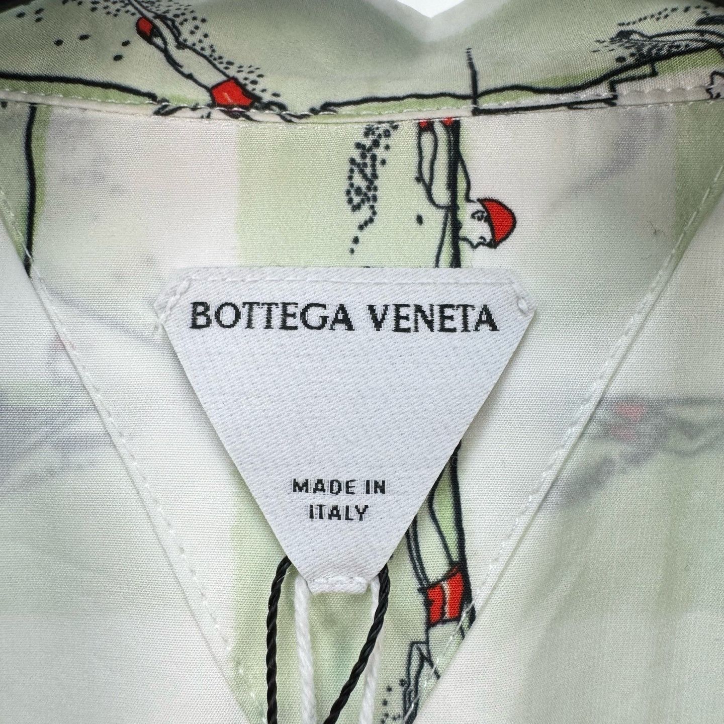Bottega Veneta Bottega Veneta Striped Dog Print Cuban Collar Shirt Size 54 Size US L / EU 52-54 / 3 - 3 Thumbnail