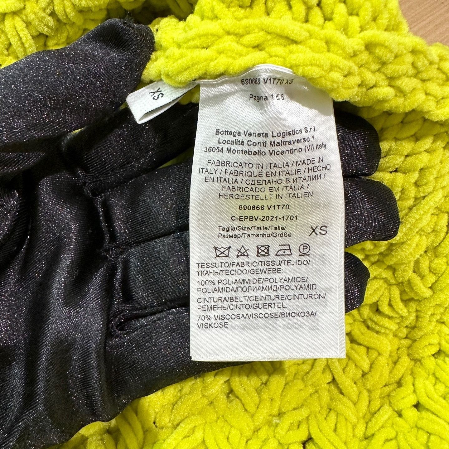 Bottega Veneta Bottega Veneta Yellow Knit Mini Skirt Size XS Size 26" / US 2 / IT 38 - 4 Thumbnail
