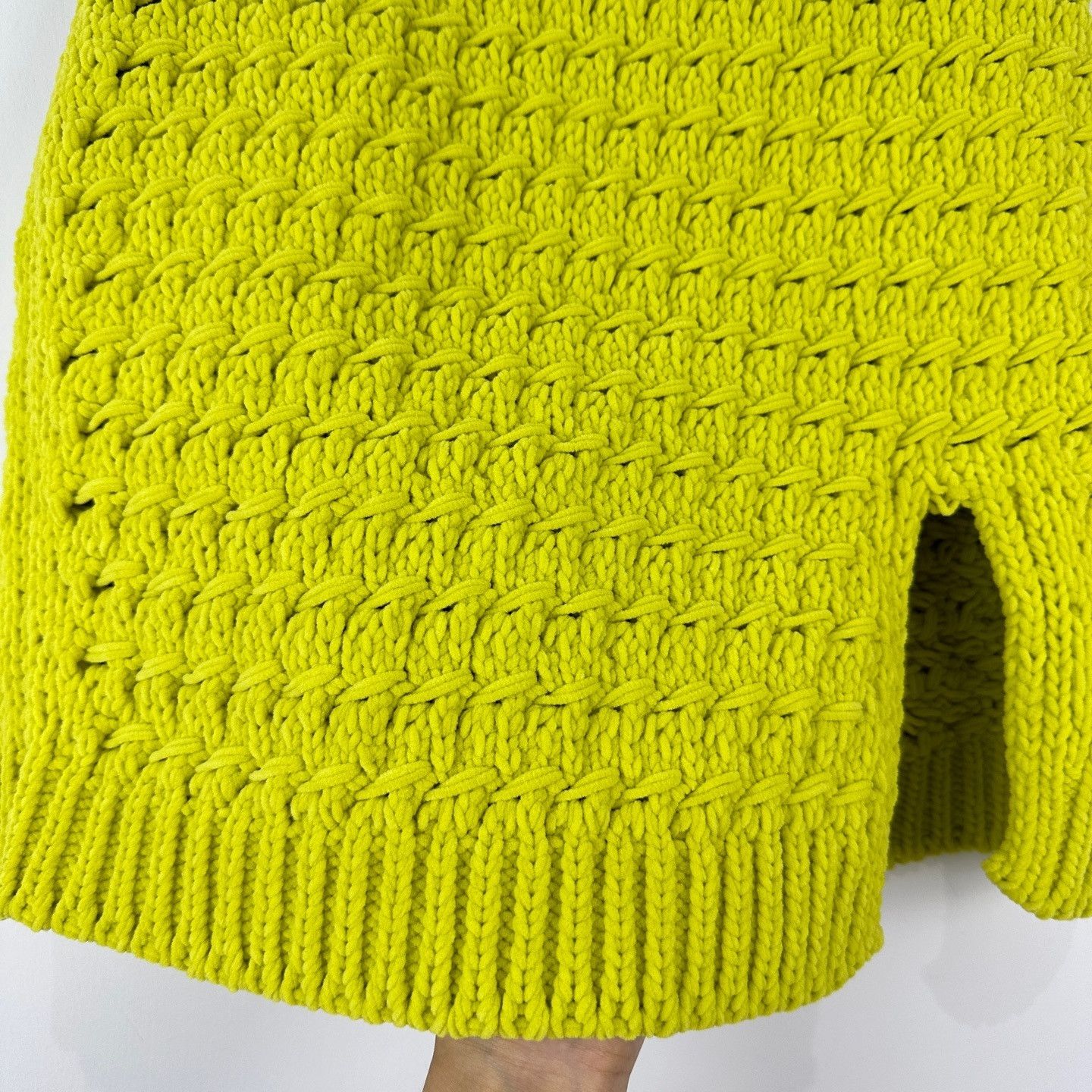 Bottega Veneta Bottega Veneta Yellow Knit Mini Skirt Size XS Size 26" / US 2 / IT 38 - 5 Thumbnail