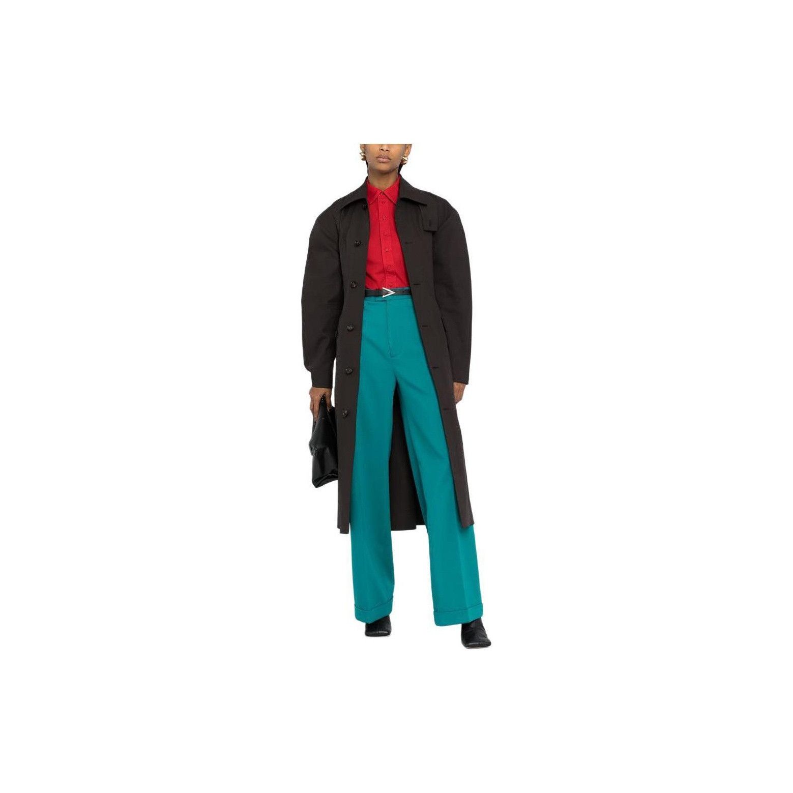 Bottega Veneta Bottega Veneta Green Wool Pants Size 36 Size 25" / US 0 / IT 36 - 8 Thumbnail