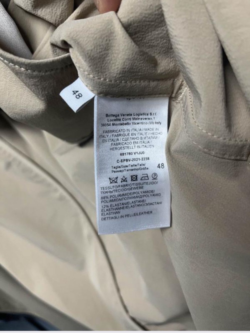 Bottega Veneta Bottega Veneta Beige Trench Coat Size 48 Size US M / EU 48-50 / 2 - 4 Thumbnail