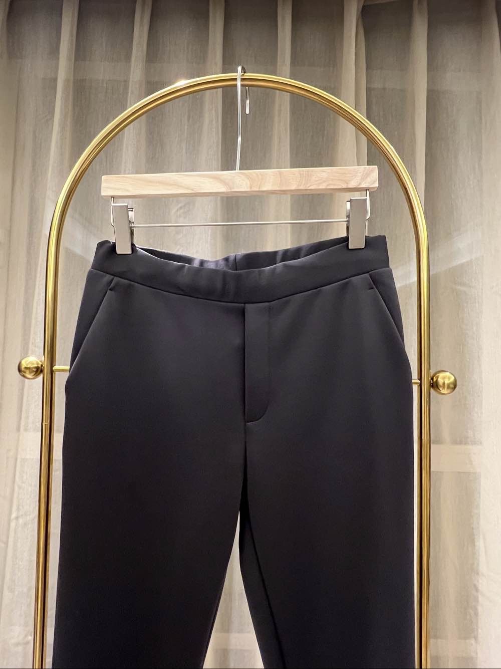 Bottega Veneta Bottega Veneta Solid Black Pants Size 38 Size 26" / US 2 / IT 38 - 6 Thumbnail