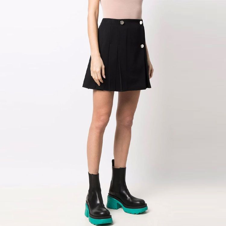 Bottega Veneta Bottega Veneta Wool Gabardine Pleated Mini Skirt Size 34 Size 24" / US 00 / IT 34 - 8 Thumbnail