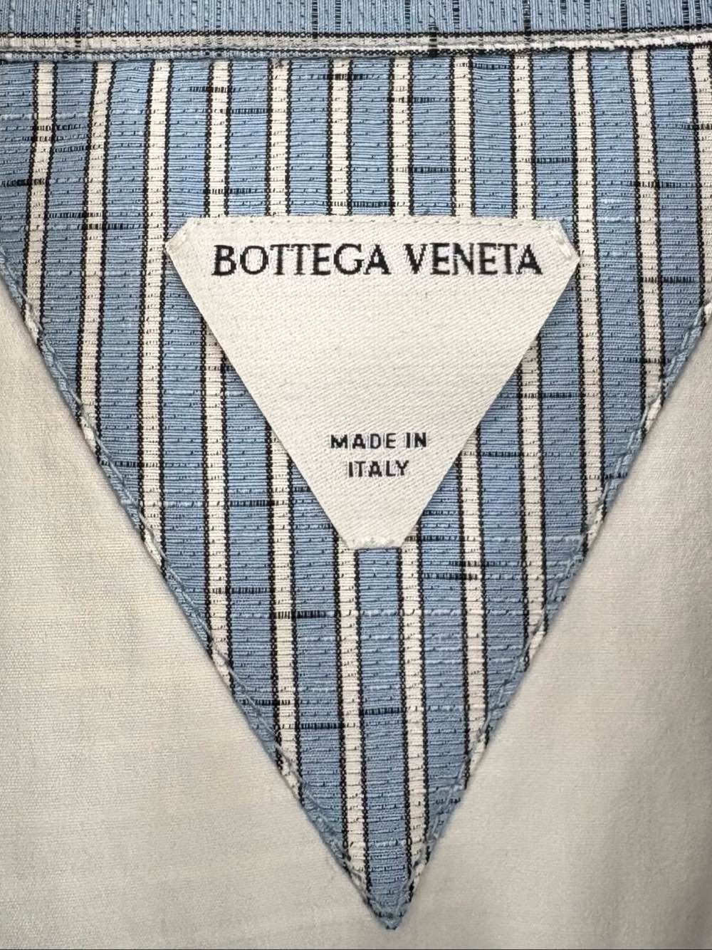 Bottega Veneta Bottega Veneta Striped Short Sleeve Shirt Size L Size US L / EU 52-54 / 3 - 3 Thumbnail