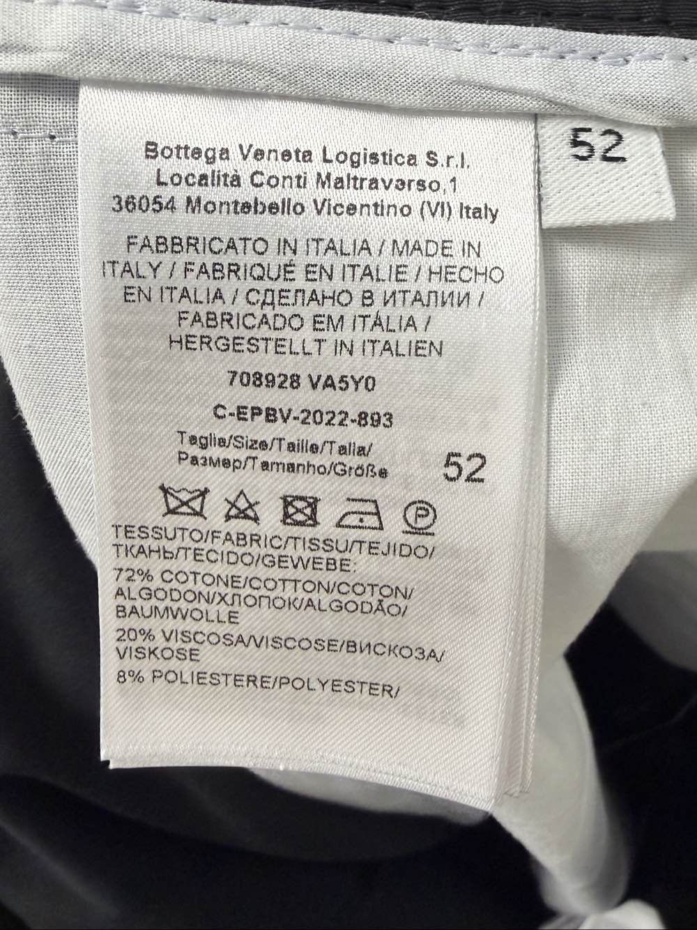 Bottega Veneta Bottega Veneta Snap Button Wide Leg Pants Size 52 Size US 36 / EU 52 - 4 Thumbnail