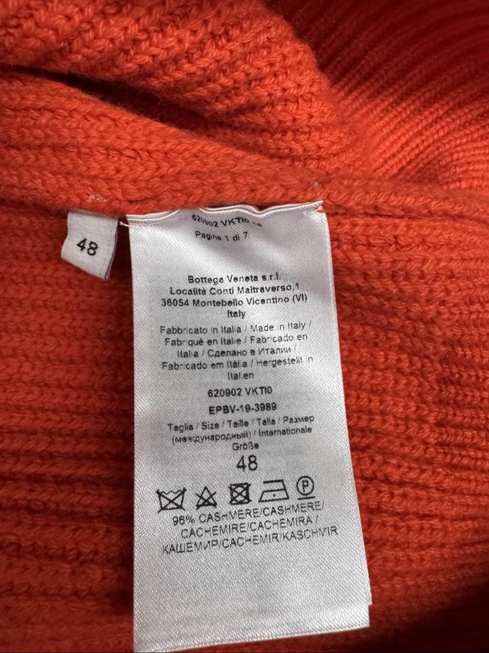 Bottega Veneta Bottega Veneta Ribbed Cashmere Sweater Size M Size US M / EU 48-50 / 2 - 4 Thumbnail