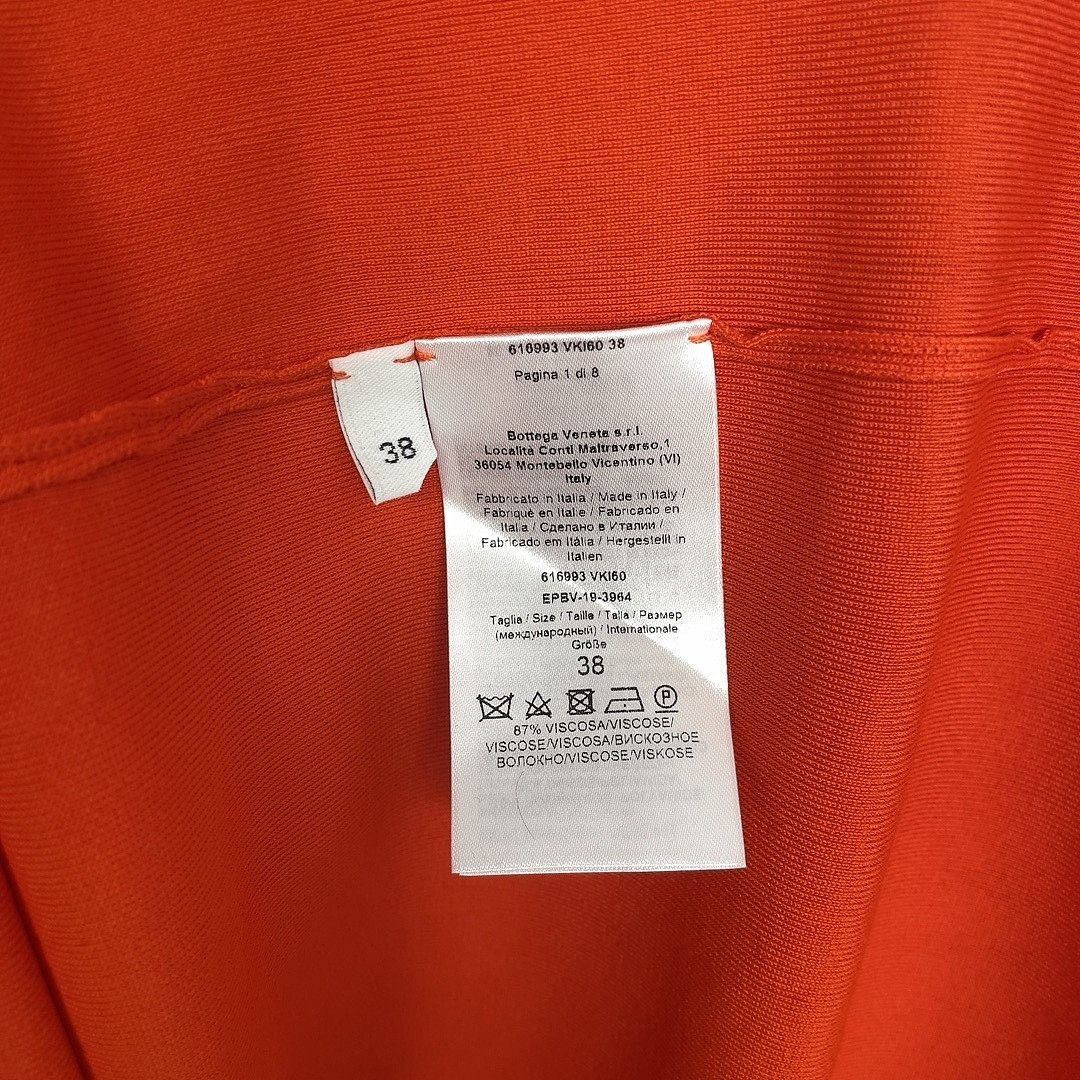Bottega Veneta Bottega Veneta Orange Halter Midi Dress Size 38 Size XS / US 0-2 / IT 36-38 - 4 Thumbnail